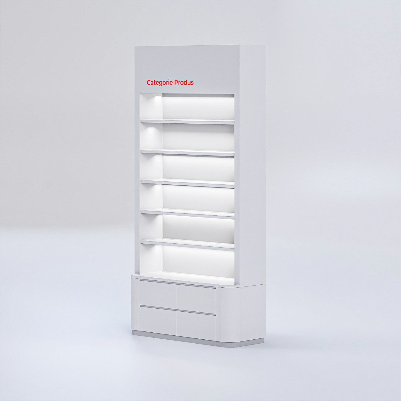 Raft Iluminat Modular pentru Farmacii PharmaEase Raft Iluminat Modular pentru Farmacii