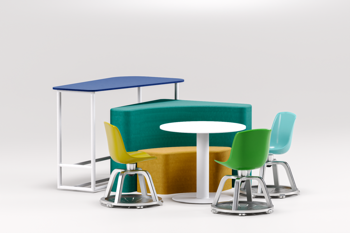 Masa rotunda cu scaune